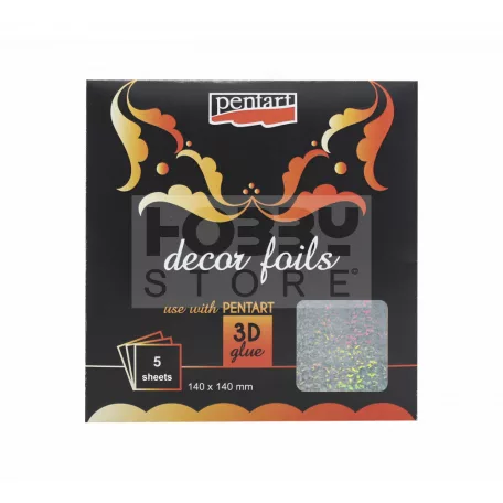 Pentart Dekorfólia hologram jégvirágok 20750