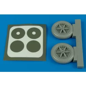 Aires Bf 109E wheels Für Eduard Bausatz - kerekek