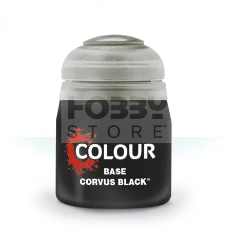 Citadel Colour Base - Corvus Black 12 ml akrilfesték 21-44