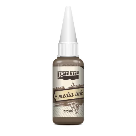 Pentart Média tinta barna 20 ml 21030