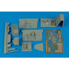 Aires Bf 109E-4/E-7 cockpit set for Eduard - cockpitkészlet