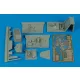 Aires Bf 109E-4/E-7 cockpit set for Eduard - cockpitkészlet