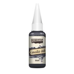 Pentart Média tinta fekete 20 ml 21048
