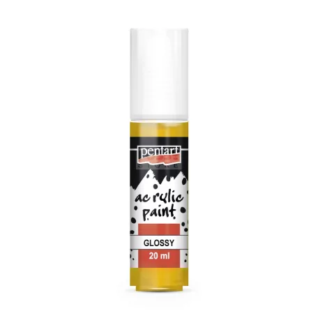 Pentart Fényes napsárga színű akril bázisú hobbi festék 20 ml