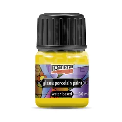 Pentart Üveg és porcelánfesték sárga 30 ml 21335