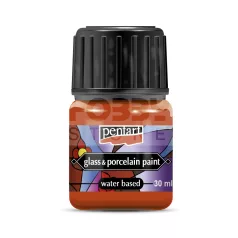 Pentart Üveg és porcelánfesték narancs 30 ml 21336