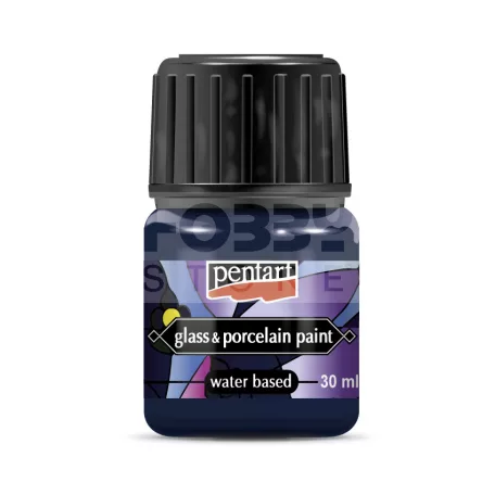 Pentart Üveg és porcelánfesték kék 30 ml 21345