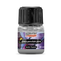 Pentart Üveg és porcelánfesték ezüst 30 ml 21349
