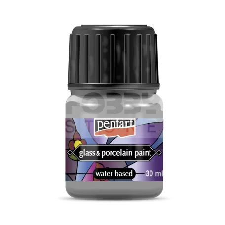 Pentart Üveg és porcelánfesték ezüst 30 ml 21349