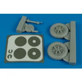   Aires Bf 109F wheels & masks for Trumpeter - kerekek festőmaszkkal