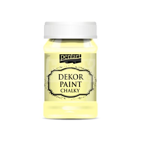Pentart Dekorfesték lágy (chalky) sárga 100 ml 21474