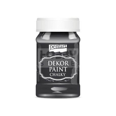 Pentart Dekorfesték lágy (chalky) fekete 100 ml 21481