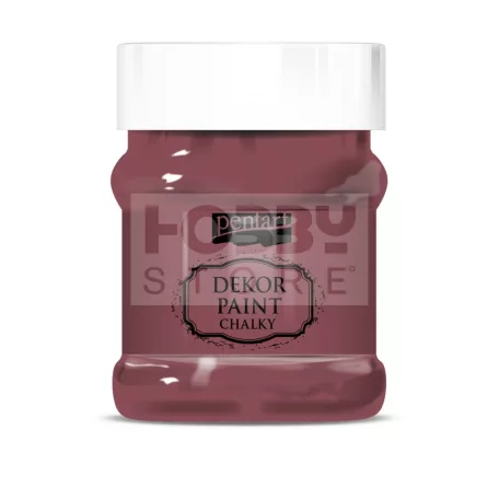 Pentart Dekorfesték lágy (chalky) burgundi vörös 230 ml 21487