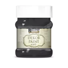 Pentart Dekorfesték lágy (chalky) fekete 230 ml 21491