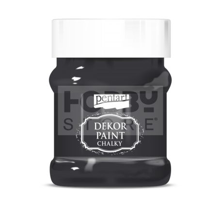Pentart Dekorfesték lágy (chalky) fekete 230 ml 21491