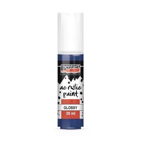 Pentart Fényes sötétkék színű akril bázisú hobbi festék 20 ml