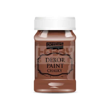 Pentart Dekorfesték lágy (chalky) barna 100 ml 21633