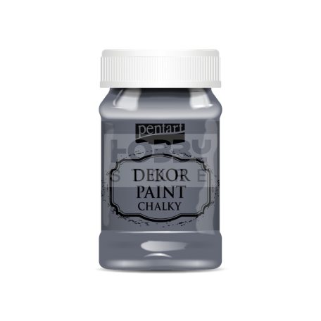 Pentart Dekorfesték lágy (chalky) grafitszürke 100 ml 21641