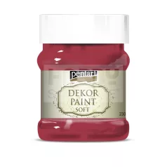   Pentart Dekorfesték lágy (chalky) kardinálpiros 230 ml 21656
