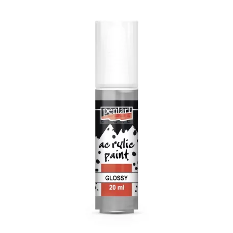 Pentart Fényes szürke színű akril bázisú hobbi festék 20 ml
