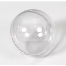 Átlátszó műanyag gömbdísz 12 cm 21746
