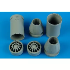   Aires F/A-18E/F exhaust nozzles - closed for Trumpeter - hajtómű-fúvócsövek, zárt állásban