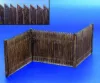 Plus Model Lattenzaun aus echtem Holz – dioráma kellék makett