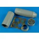 Aires F-14A Tomcat exhaust nozzles for Tamiya - hajtómű-fúvócsövek