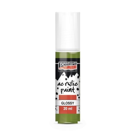 Pentart Fényes oliva színű akril bázisú hobbi festék 20 ml