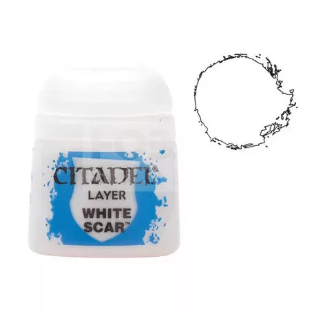 Citadel Colour Layer - White Scar 12 ml akrilfesték 22-57