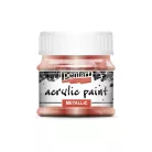 Pentart Metál bronz színű akrilfesték - hobbi festék 50 ml 2218