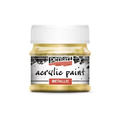   Pentart Metál arany színű akrilfesték - hobbi festék 50 ml 2220