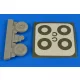 Aires Bucker Bu 131 wheels & paint masks transverse tread with disc cover - kerekek festőmaszkkal