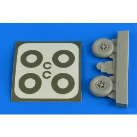   Aires Bucker Bu 131 wheels & paint masks - kerekek festőmaszkkal