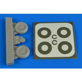   Aires Bucker Bu 131 wheels& paint masks disc cover - kerekek festőmaszkkal