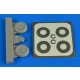 Aires Bucker Bu 131 wheels& paint masks disc cover - kerekek festőmaszkkal