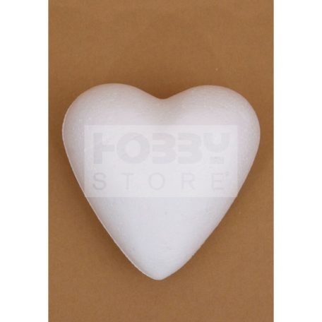 Polisztirol szív 7 cm (10db/csomag) 2232