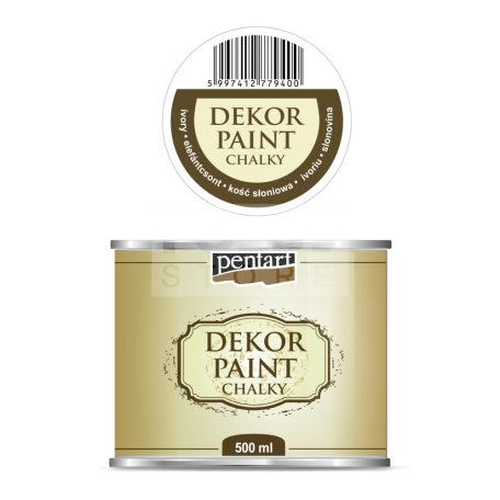 Pentart Dekorfesték lágy (chalky) elefántcsont 500 ml 22727