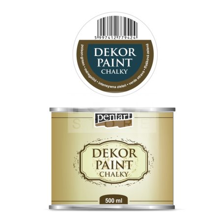 Pentart Dekorfesték lágy (chalky) méregzöld 500 ml 22729