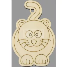 Pentart Fafigura, 5 db/csomag - cica 22789