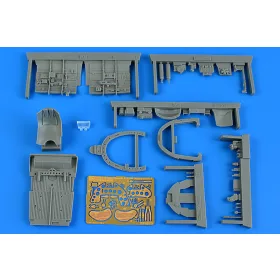   Aires Macchi C.205V serie I cockpit set ITALERI - cockpitkészlet