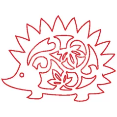 Pentart Fafigura, 5 db/csomag - süni 22844