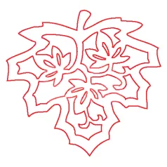 Pentart Fafigura, 5 db/csomag – levél 22845