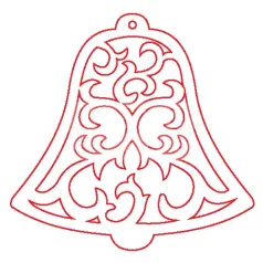 Pentart Fafigura, 5 db/csomag - harang 22856