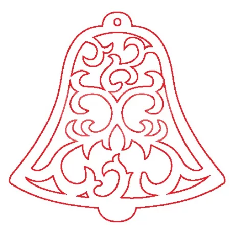Pentart Fafigura, 5 db/csomag - harang 22856