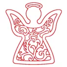 Pentart Fafigura, 5 db/csomag - angyal 22857