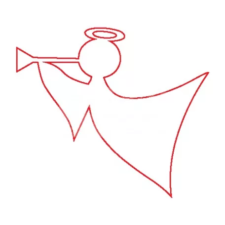 Pentart Fafigura, 5 db/csomag - angyal 22870