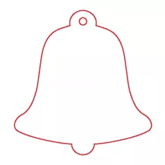 Pentart Fafigura, 5 db/csomag - harang 22873