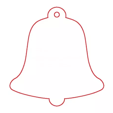 Pentart Fafigura, 5 db/csomag - harang 22873