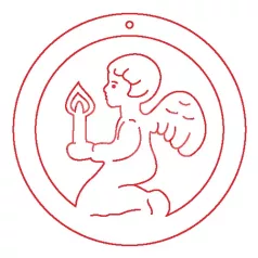 Pentart Fafigura, 5 db/csomag - angyal 22875